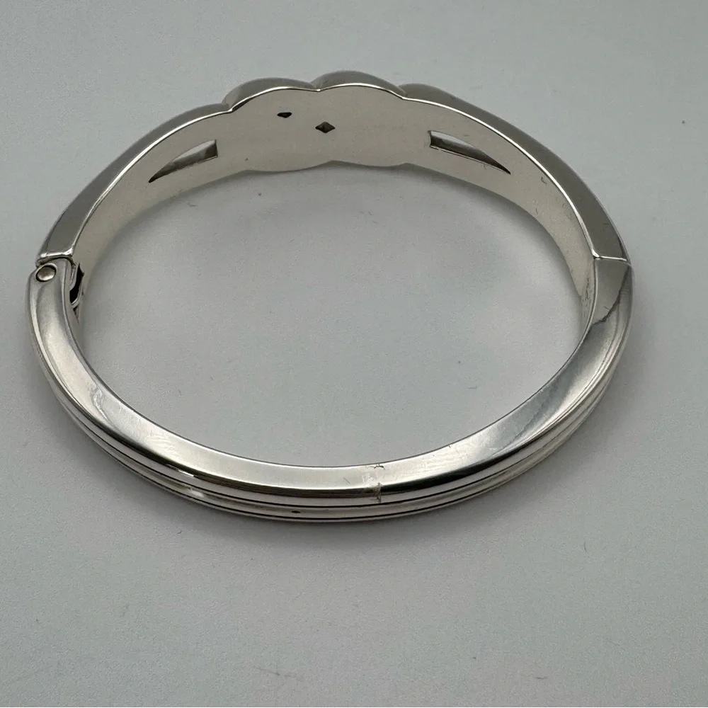 Brighton Interlok Celtic Knot Hinged Silver Bangle Bracelet NEW - Picture 5 of 5